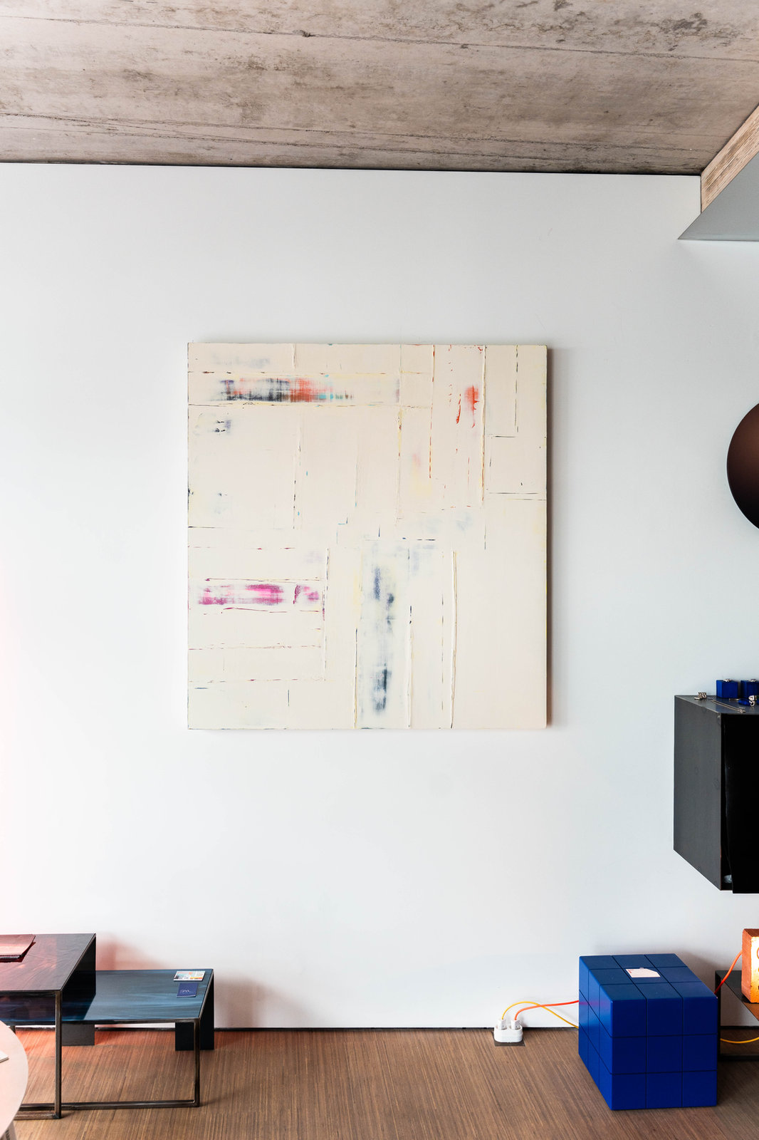 Onzichtbaar Zichtbaar VI, schilderij van Alanis Blondeel, 110 × 120 cm