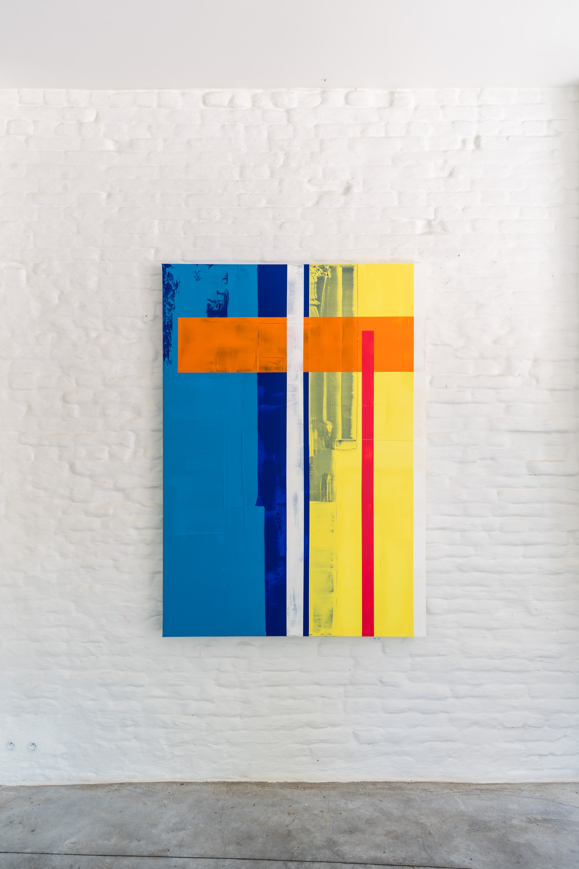 Onder de Lagen XXII, schilderij van Alanis Blondeel, 120 x 170 cm