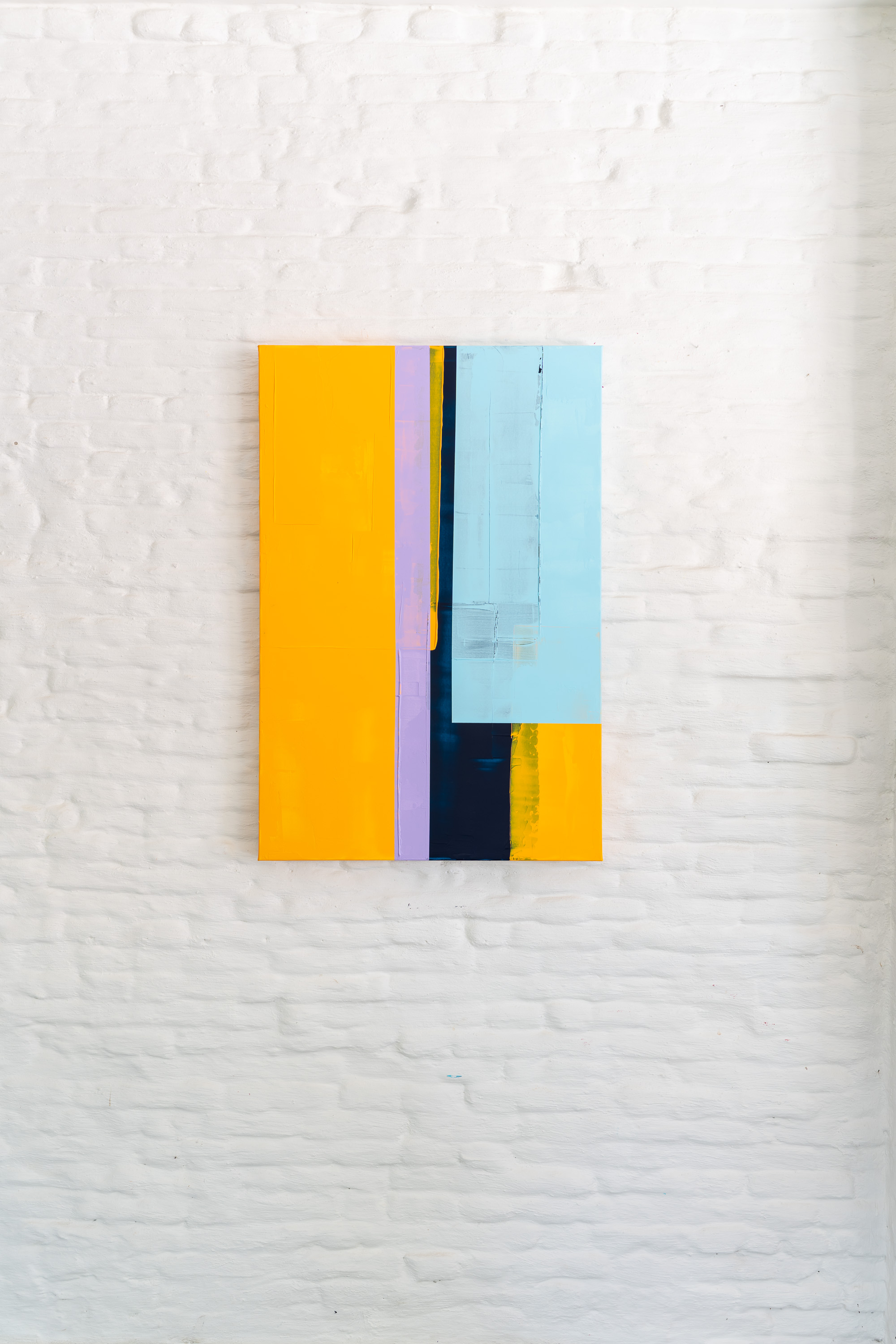 Onder de Lagen XXI, schilderij van Alanis Blondeel, 80 x 120 cm